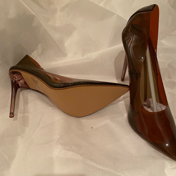 Beautiful Brown Perspex Heels - Picture 4 of 5